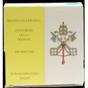 1998 - Lire 500 Ag. Ostensione della Sindone Paolo II Proof